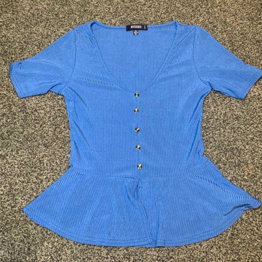 Peplum Top by Missguided